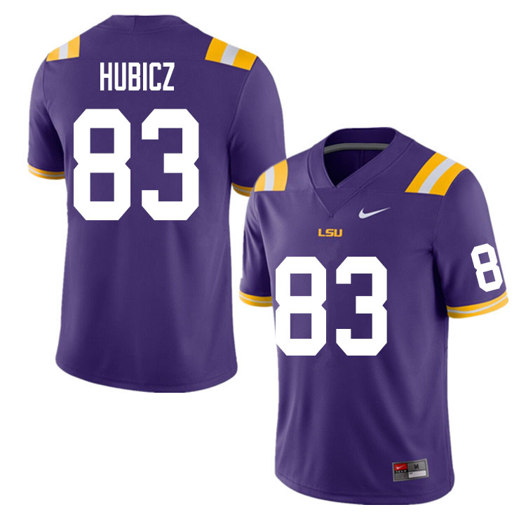 Men #83 Brandon Hubicz LSU Tigers College Football Jerseys Sale-Purple - Click Image to Close